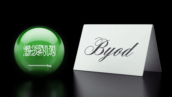 Arabia Saudita Byod Concept — Foto Stock