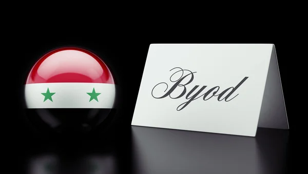 Koncepcja Byod Syrii — Zdjęcie stockowe