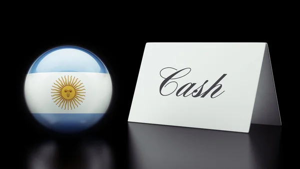 Argentina Concetto di cassa — Foto Stock