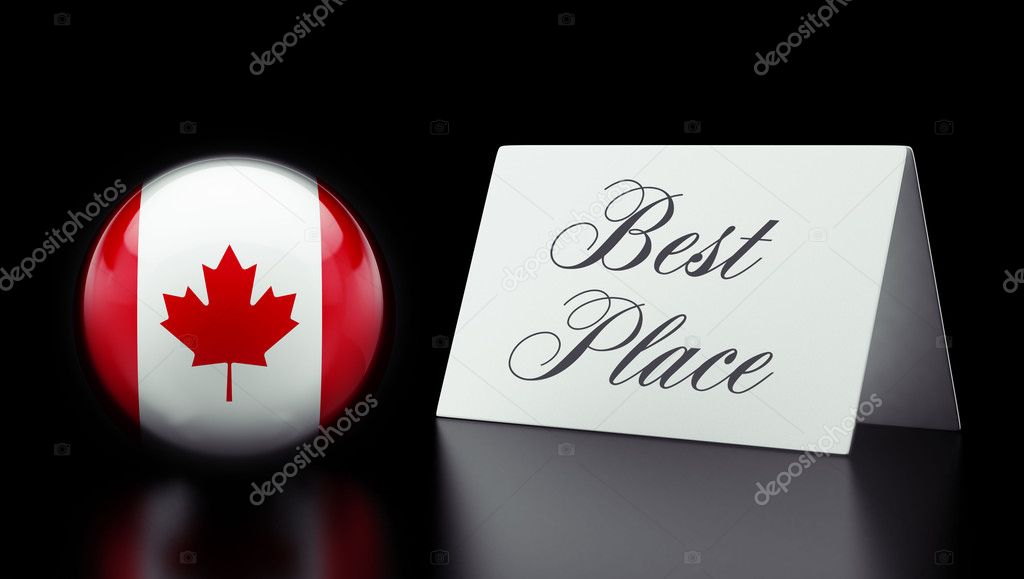 Canada Best Place Concept