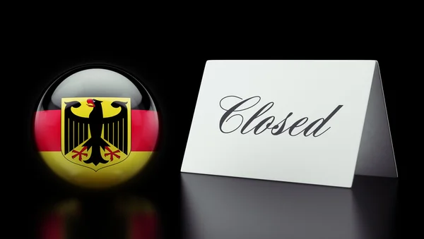 Tyskland Lukket koncept - Stock-foto