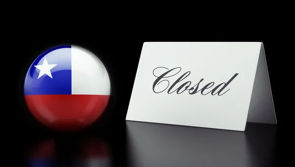 Zamknięte koncepcja Chile — Zdjęcie stockowe