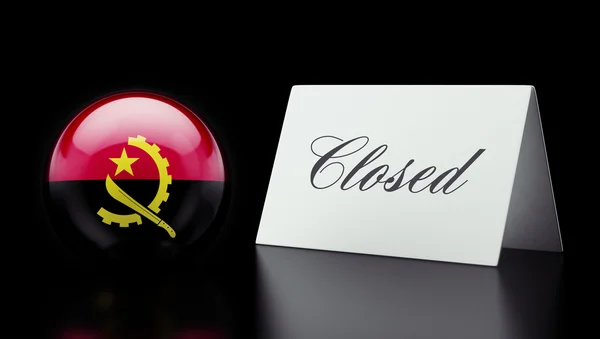 Angola Closed Concept — Stock Photo, Image