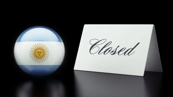 Argentinien geschlossenes Konzept — Stockfoto
