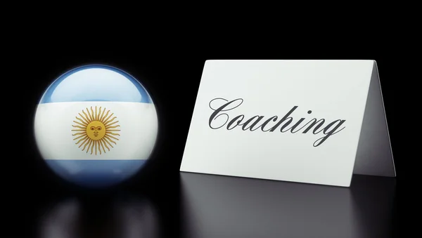 Conceito de Coaching Argentina — Fotografia de Stock