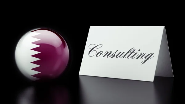 Qatar Consulting Concept — Stock Photo, Image