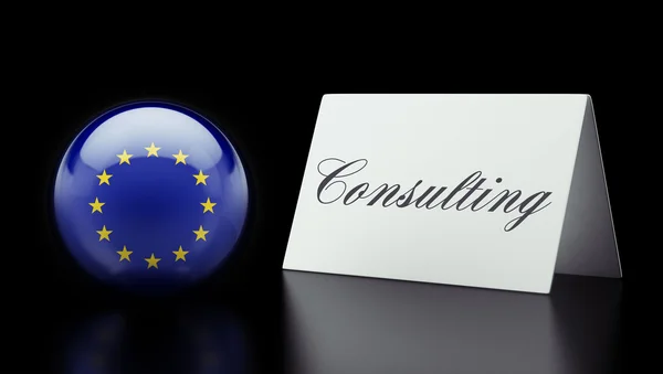 Concetto di consultazione dell'Unione europea — Foto Stock