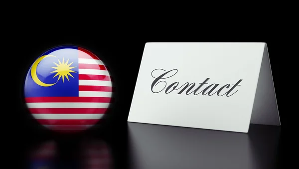 Malaysia Concetto di contatto — Foto Stock