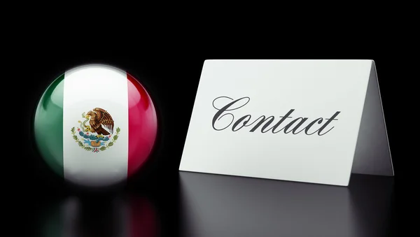 México Concepto de Contacto de Alta Resolución — Foto de Stock