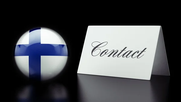 Finland Contact Concept — Stockfoto
