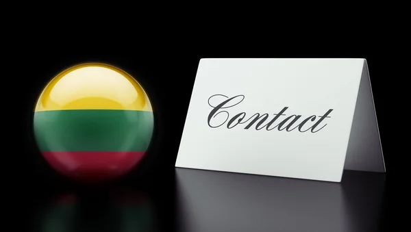 Litouwen Contact Concept — Stockfoto