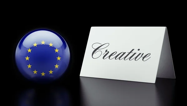 Conceito Criativo da União Europeia — Fotografia de Stock