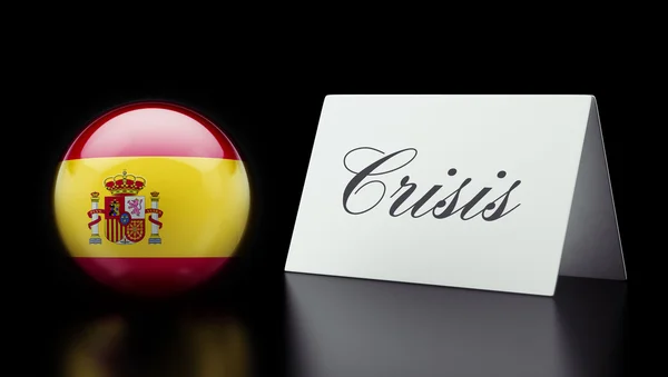 西班牙危机概念 — 图库照片