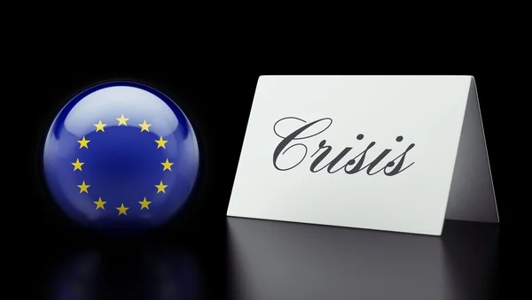 European Union Crisis Concept — Stock Photo, Image