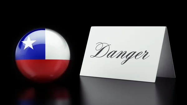 Chile Danger Concept — Stock Photo, Image