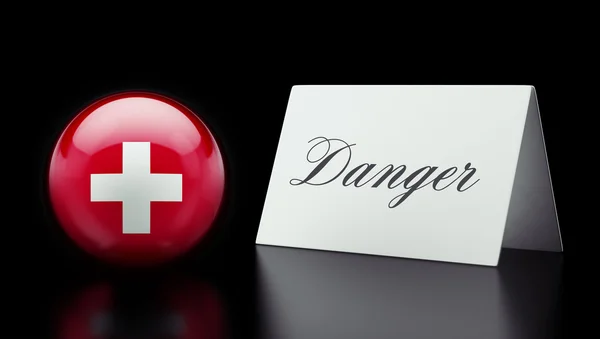 Switzerland Danger Concept — Stock Photo, Image