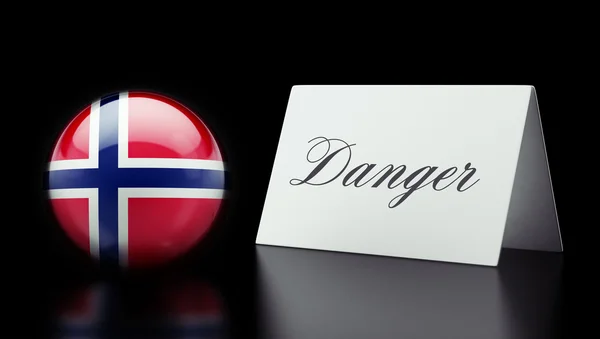 Noruega conceito de perigo — Fotografia de Stock