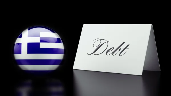 Greece Debt Concept — Stock Photo, Image