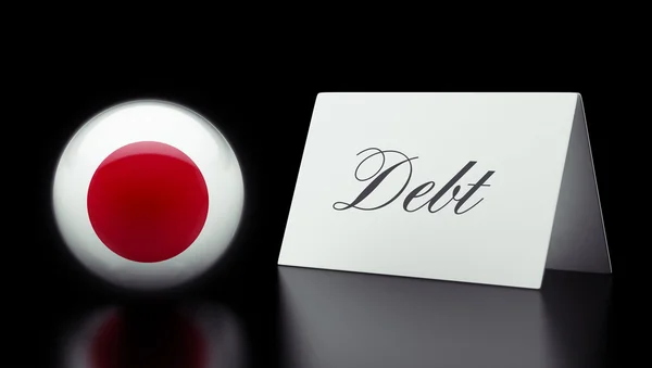 Giappone Concetto di debito — Foto Stock