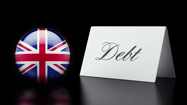 United Kingdom Debt Concept — Stock Photo, Image