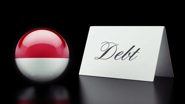 Indonesia Debt Concept — Stock Photo, Image