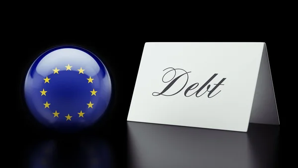 European Union Debt Concept — Stock Photo, Image