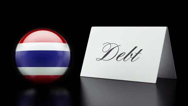 Thailandia Concetto di debito — Foto Stock