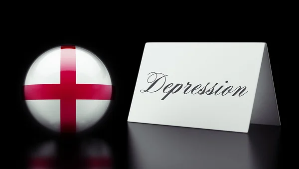 İngiltere'de depresyon kavramı — Stok fotoğraf