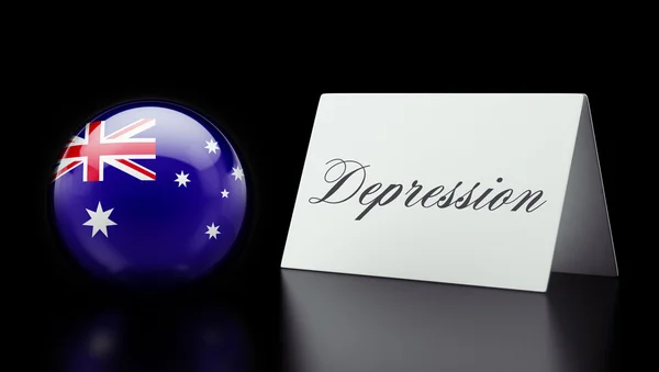 Australia Concepto de Depresión — Foto de Stock