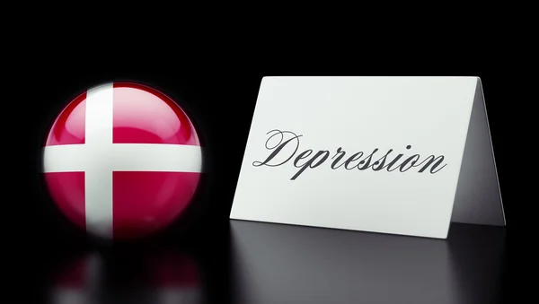 Dinamarca Conceito de depressão — Fotografia de Stock