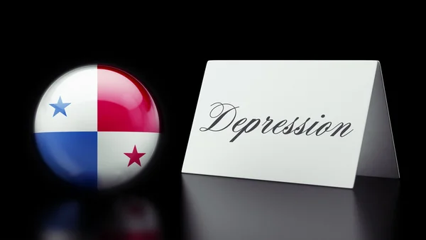 Panama depression begreppsmässigt — Stockfoto