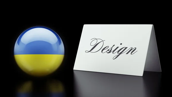 Концепция украинского дизайна — стоковое фото