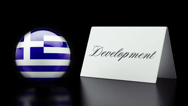 Концепция развития Греции — стоковое фото