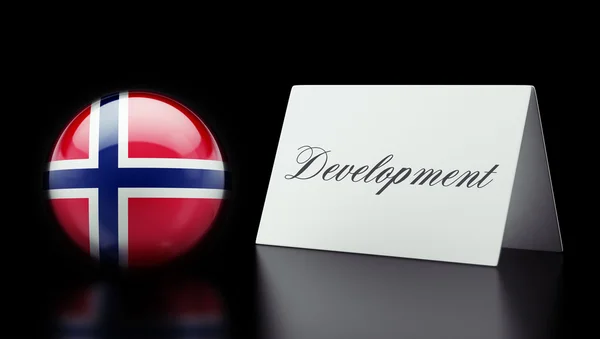 Norvège Concept de développement — Photo