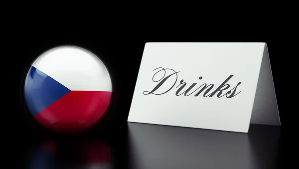 Repubblica Ceca Concetto bevande — Foto Stock