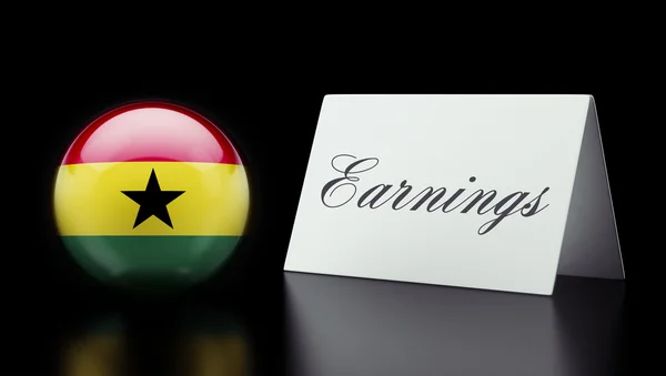 Ghana Earnings Concept — Stock Photo, Image