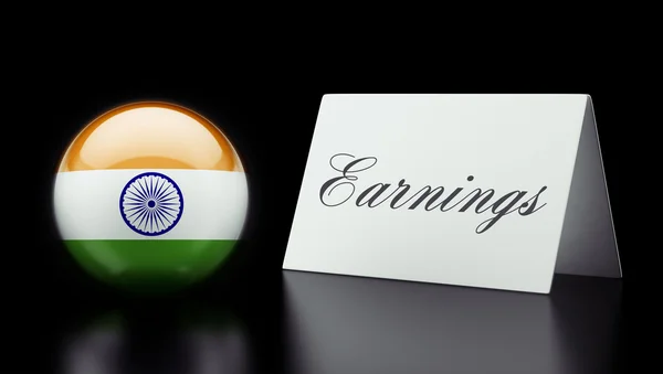 India Earnings Concept — Stock Photo, Image