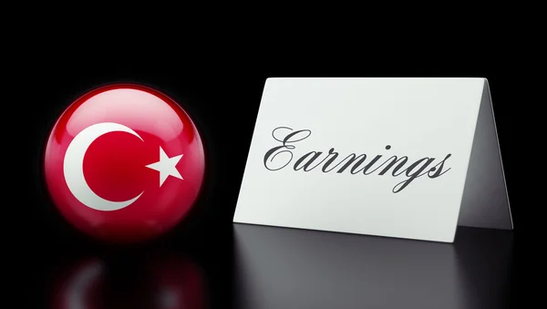 Концепция доходов Турции — стоковое фото