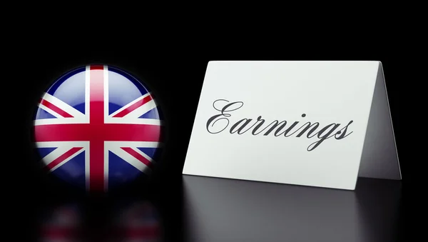 United Kingdom Earnings Concept — Stock Photo, Image