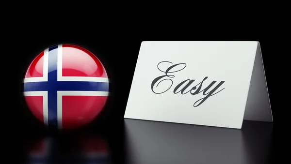 Noruega conceito fácil — Fotografia de Stock