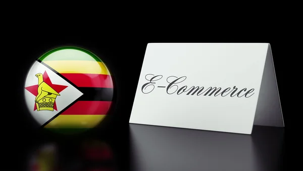 Концепция электронной коммерции Зимбабве — стоковое фото