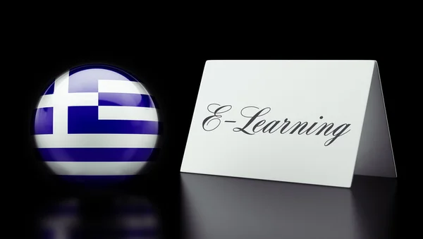 Greece E-Learning Concept — Stock Photo, Image