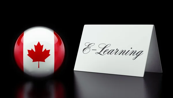 Kanada E-öğrenme kavramı — Stok fotoğraf