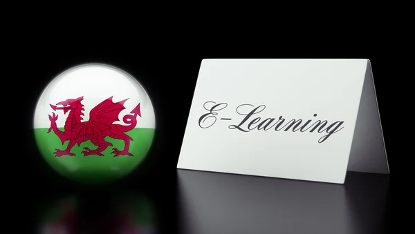 Wales E-Learning Concept — Stockfoto