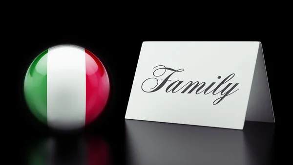 Italia Concepto de familia — Foto de Stock