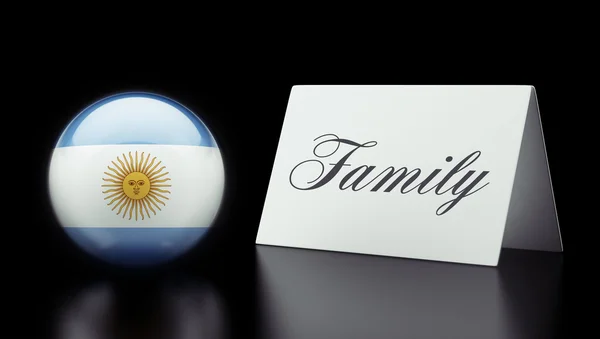 Conceito de Família Argentina — Fotografia de Stock