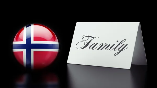 Koncepce rodinné Norsko — Stock fotografie