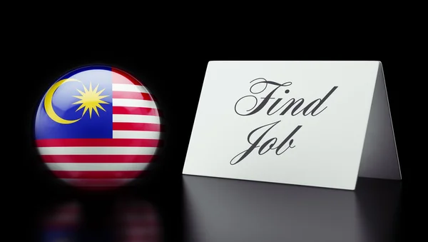 Malezja znaleźć pracy koncepcja — Zdjęcie stockowe