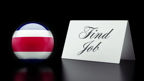 Costa Rica  Find job Concept — Stock Photo, Image