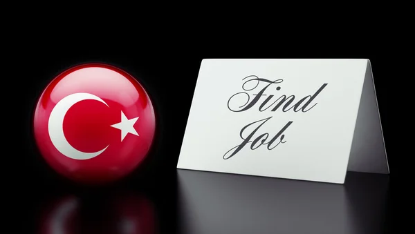 Türkiye'de iş kavramı bulmak — Stok fotoğraf